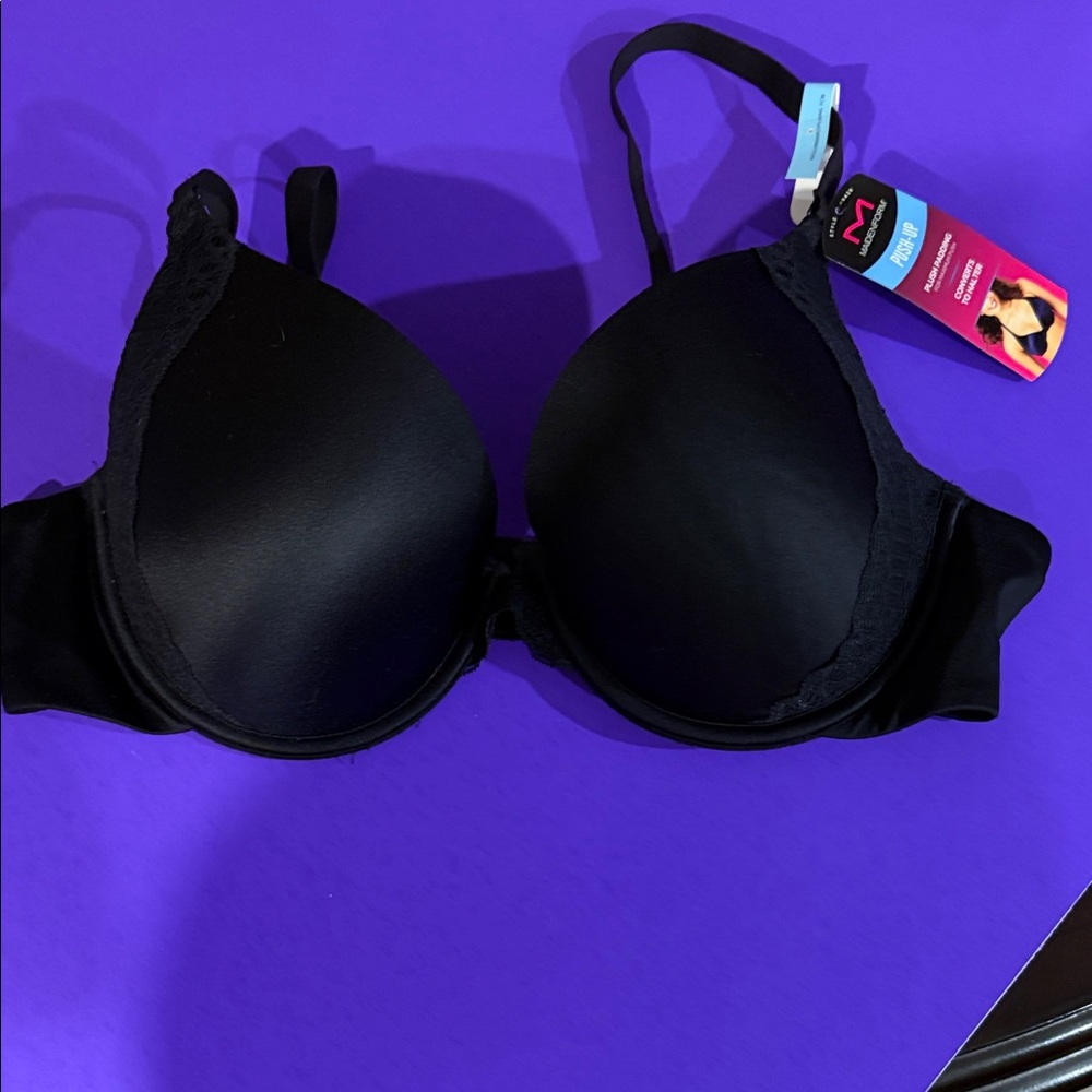 Maidenform Black Lace Accent Bra